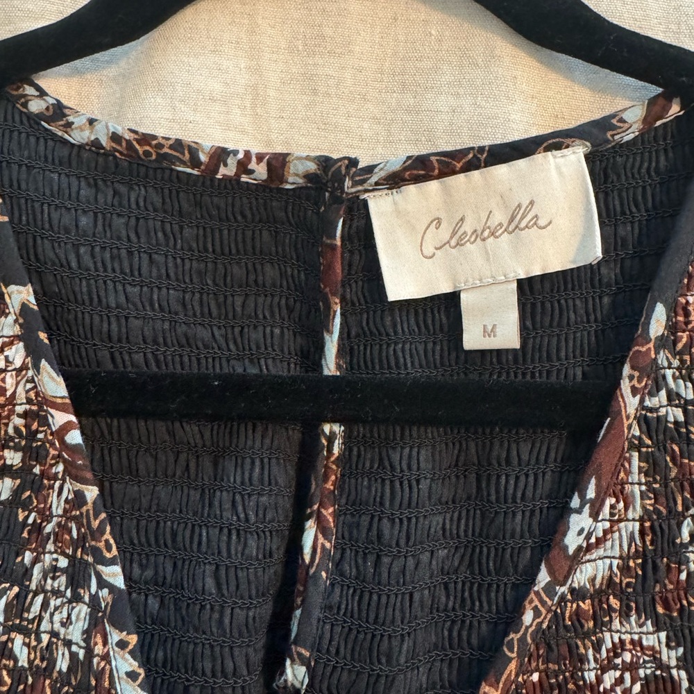 Cleobella Carly Paisley Smocked Midi Dress - Medium - Picture 6 of 6